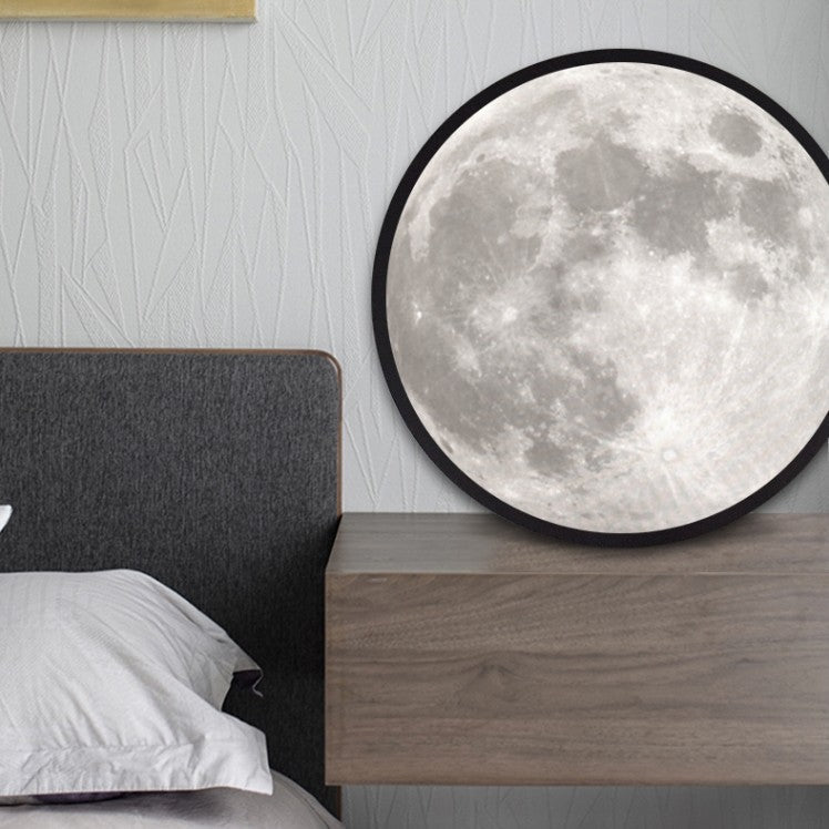 2-in-1 Spiegel und Licht mit Mondmalerei