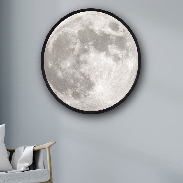 2-in-1 Spiegel und Licht mit Mondmalerei