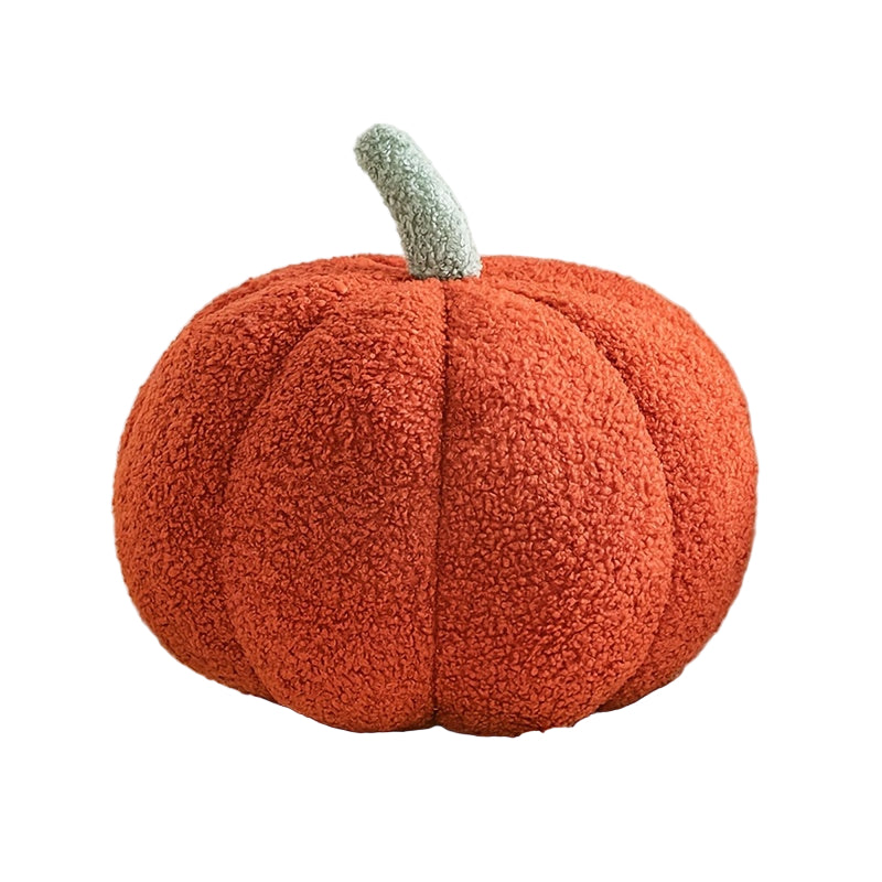 Dekoratives Kissen Warm Pumpkin Aus Weichem Plüsch