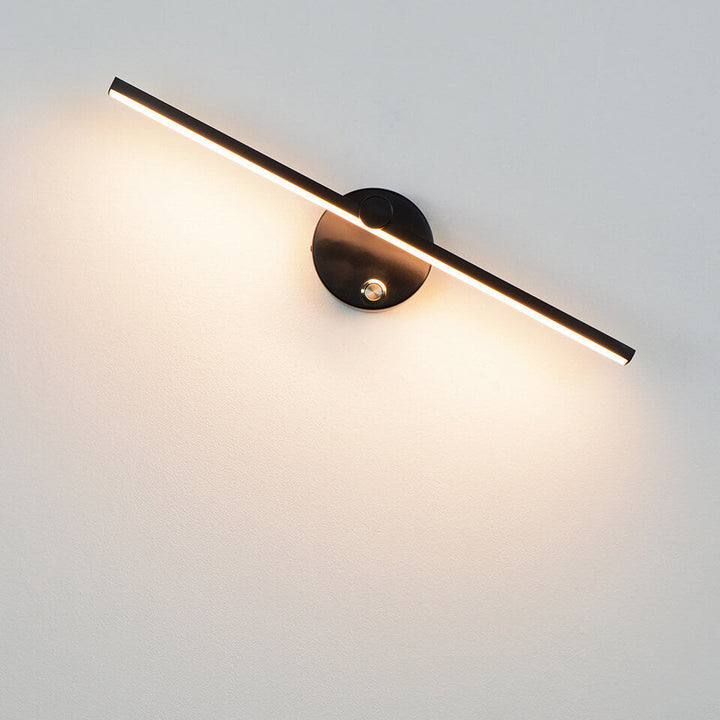 Nordic Minimalist Aluminium Lange Stangen Schalter LED Spiegel Wandlampenleuchte