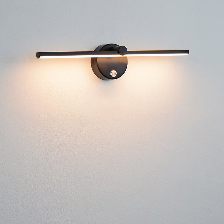 Nordic Minimalist Aluminium Lange Stangen Schalter LED Spiegel Wandlampenleuchte