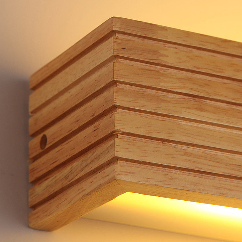 Holz Wandleuchten für Badezimmer Spiegel