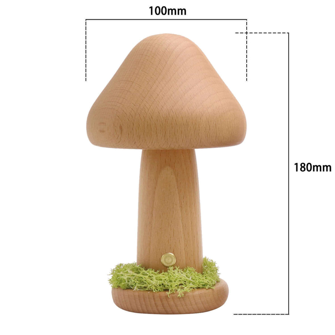 Verdrehte Pilz Nacht Warm Licht Berührung Schlafzimmer Kopfteil Nachtlicht Buchenholz LED USB Dekorative Atmosphäre Lampen Wohnkultur