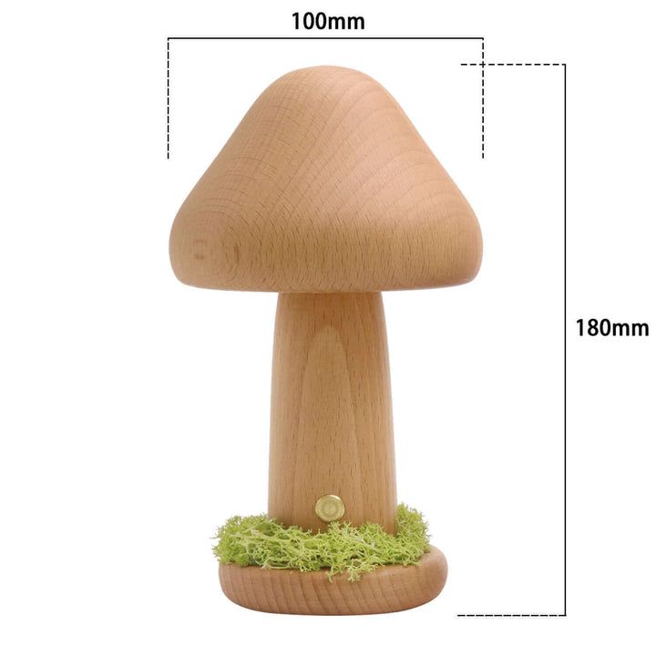 Verdrehte Pilz Nacht Warm Licht Berührung Schlafzimmer Kopfteil Nachtlicht Buchenholz LED USB Dekorative Atmosphäre Lampen Wohnkultur