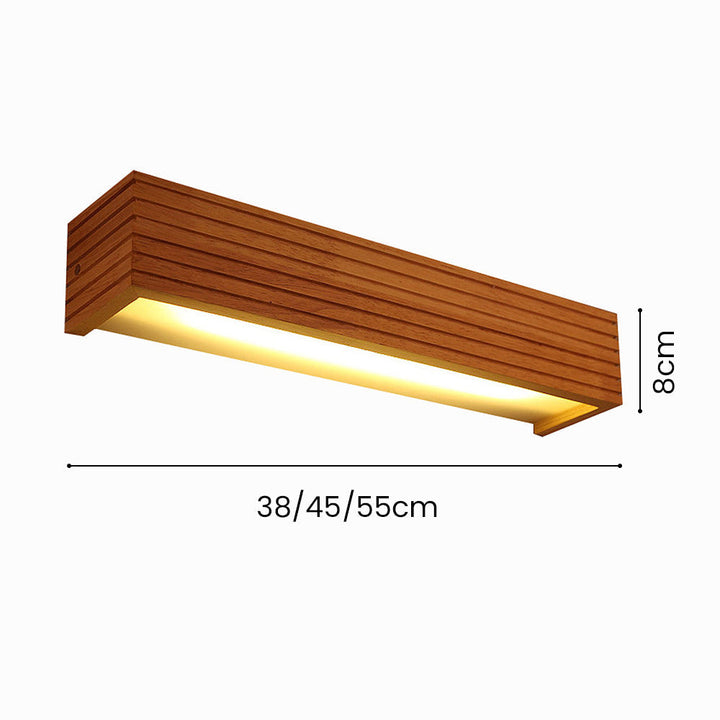 Holz Wandleuchten für Badezimmer Spiegel