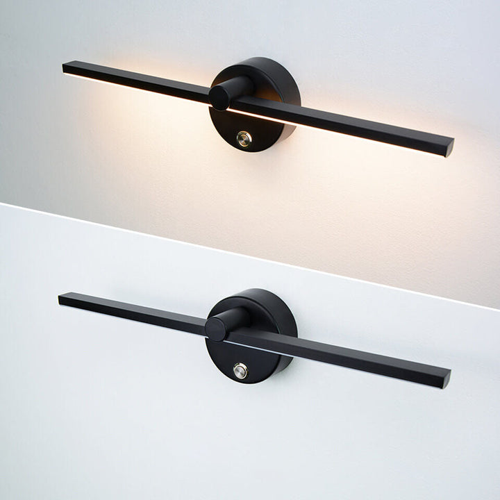 Nordic Minimalist Aluminium Lange Stangen Schalter LED Spiegel Wandlampenleuchte