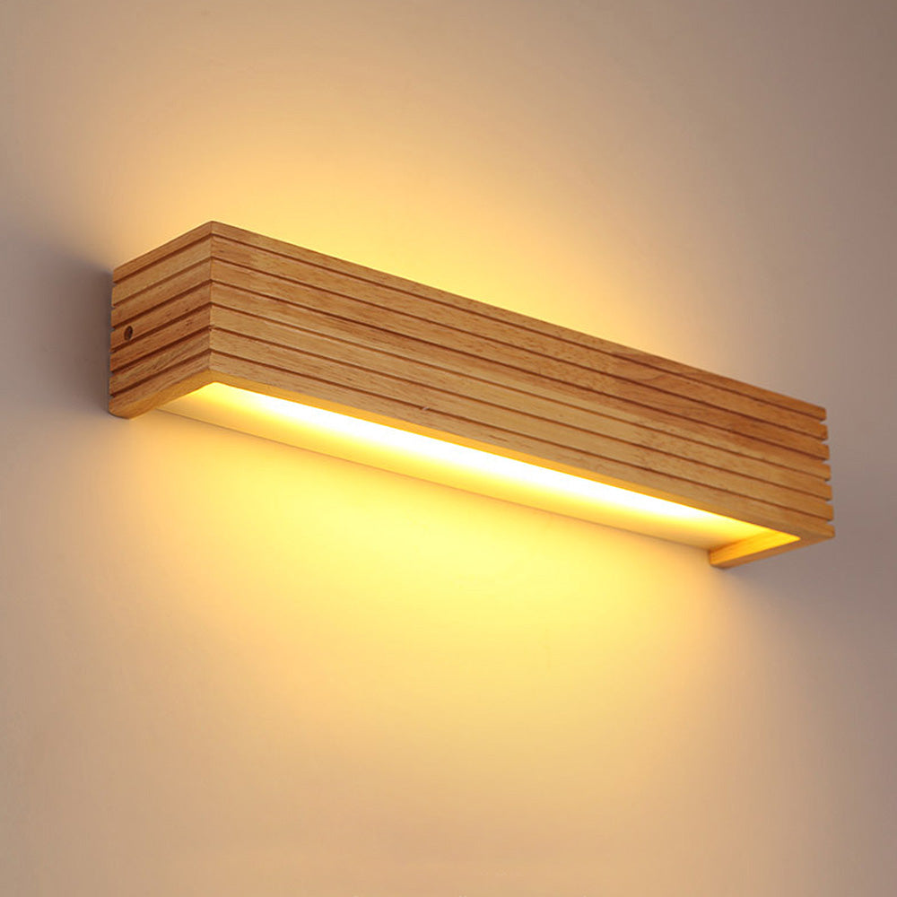 Holz Wandleuchten für Badezimmer Spiegel
