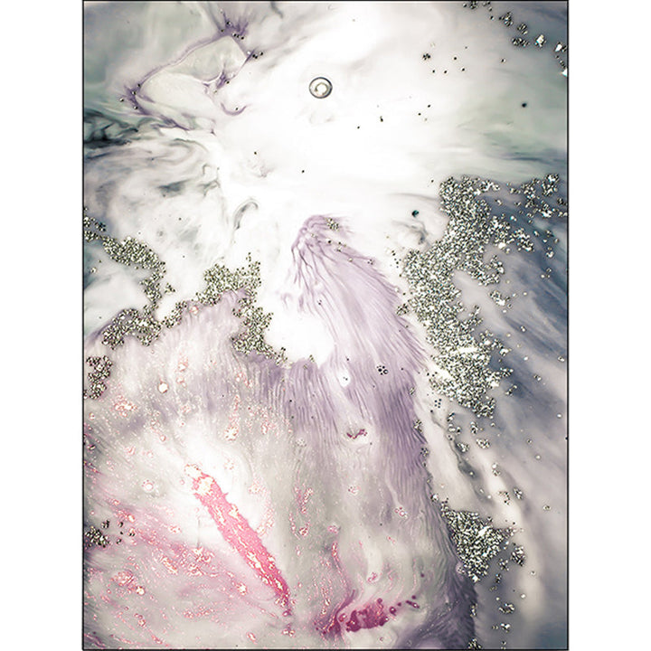 Moderner Wohnzimmerteppich in Grau und Pink Abstraktes Meerwasser-Print-Teppich Polyester waschbarer haustierfreundlicher Teppich