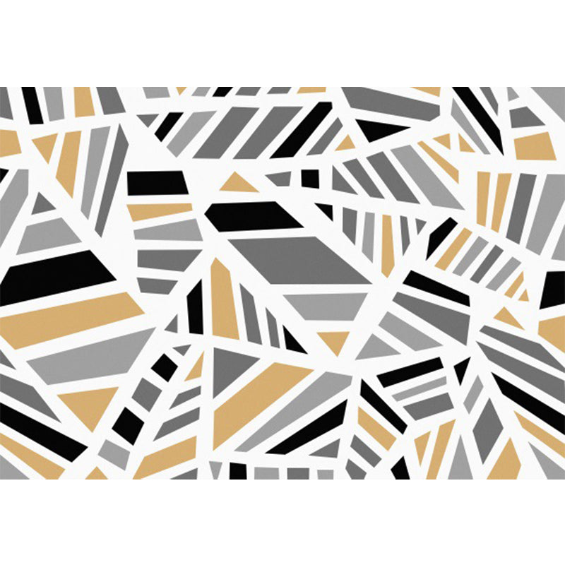 Minimalistischer moderner Teppich in grauer Geometrie unregelmäßige Form Muster Teppich Polyester rutschfeste Unterlage Teppich für Wohnkultur