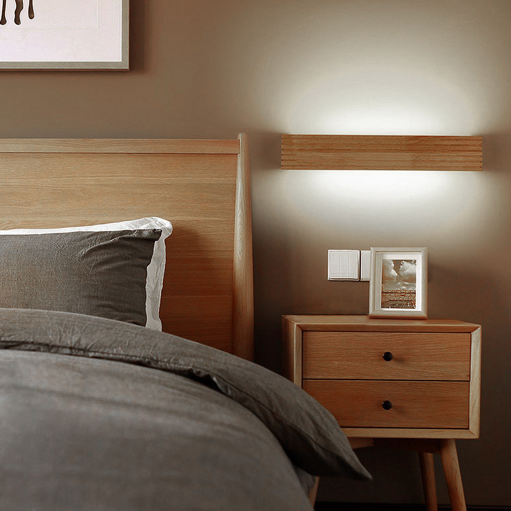 Holz Wandleuchten für Badezimmer Spiegel