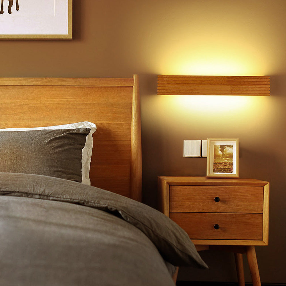 Holz Wandleuchten für Badezimmer Spiegel