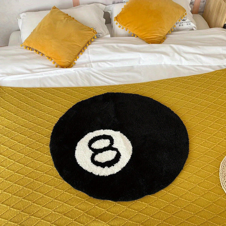 8 Ball Billard Rundfußmatte – Rutschfester Teppich für Wohnzimmer, Badezimmer & Dekoration | Erhältlich in Größen