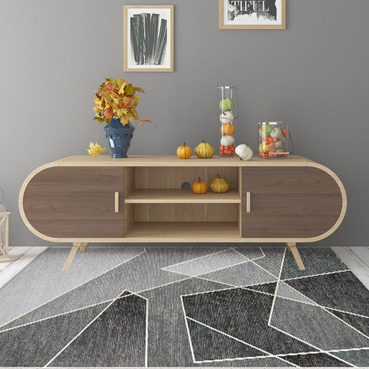Einzigartiger mehrfarbiger gestreifter Teppich mit geometrischem Muster aus Polyester Moderner Teppich Haustierfreundlicher rutschfester Rücken Teppich für das Schlafzimmer