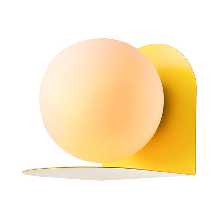 Weiße Globus-Wandleuchte Nordic Style Mattiertes Glas Wandlicht für das Arbeitszimmer Kinderzimmer