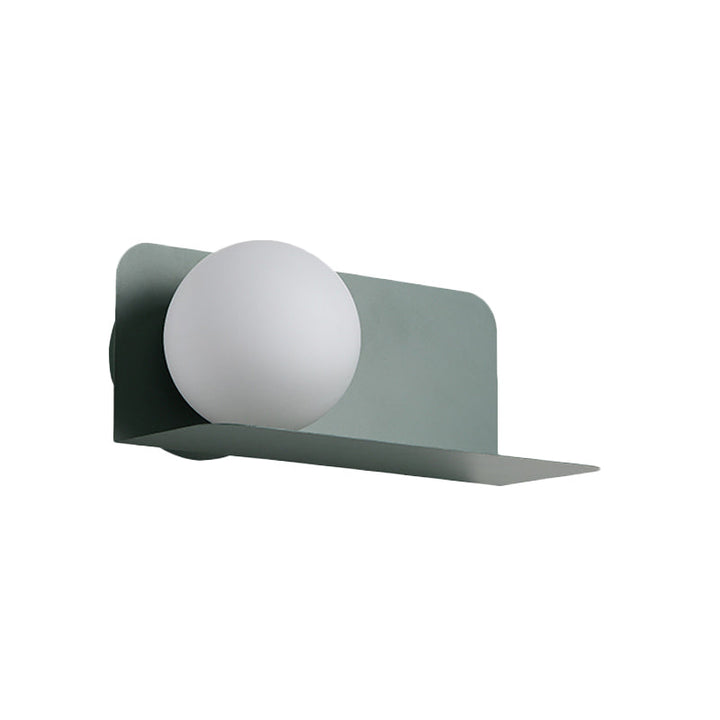 Weiße Globus-Wandleuchte Nordic Style Mattiertes Glas Wandlicht für das Arbeitszimmer Kinderzimmer