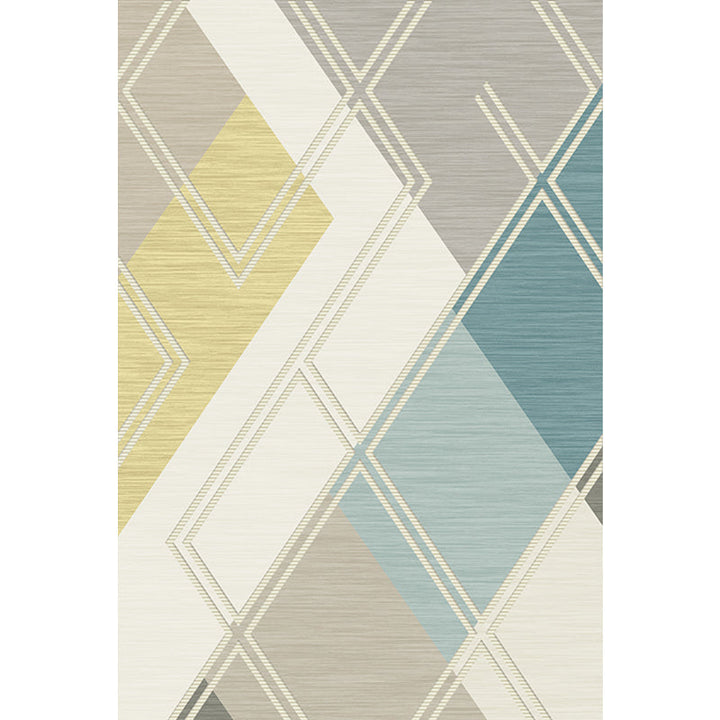 Minimalistische Farbbox geometrisches Muster teppich beige polyester teppich waschbar haustierfreundlich rutschfester teppich für wohnzimmer