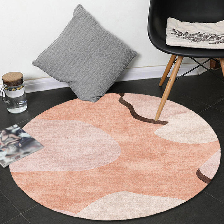 Kreativer mehrfarbiger Modernismus-Teppich Polyester Farbblock-Teppich Waschbar Haustierfreundlicher rutschfester Teppich für das Wohnzimmer
