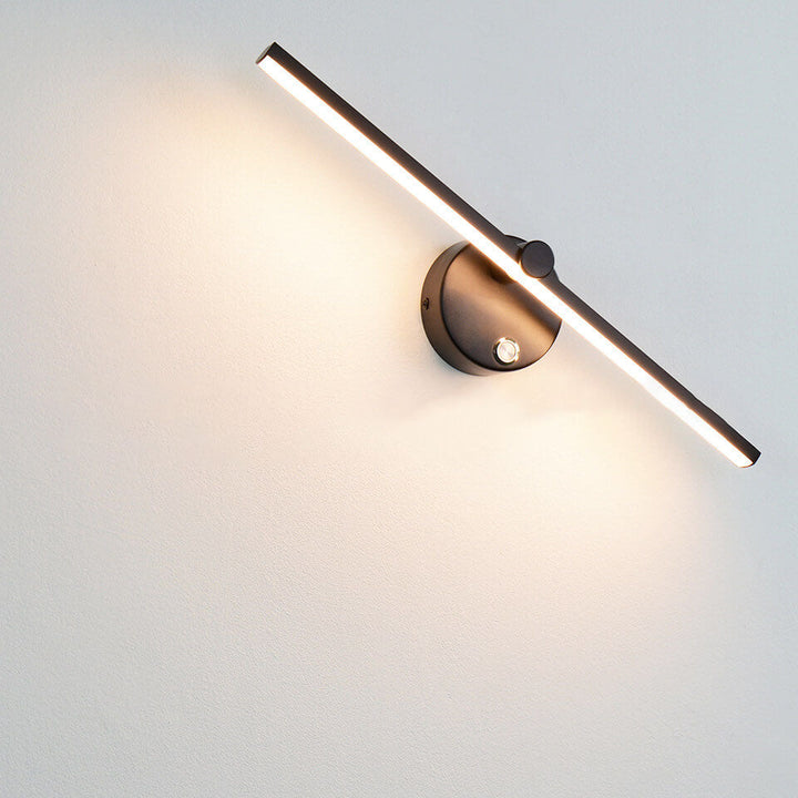 Nordic Minimalist Aluminium Lange Stangen Schalter LED Spiegel Wandlampenleuchte