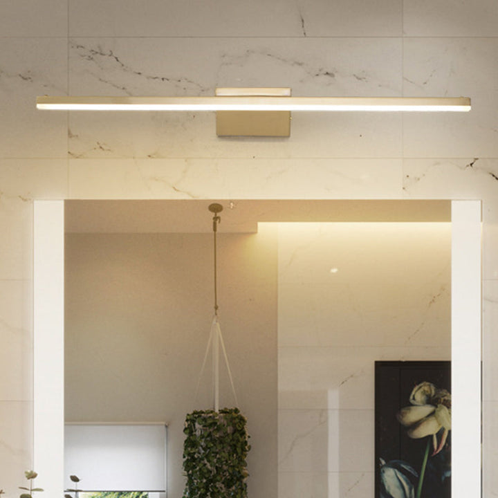 16"/21.5" W Metallic Streamlined Wandlampe Simplicity LED Gold Vanity Wandleuchte Licht für Badezimmer