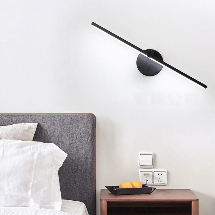 Nordic Minimalist Aluminium Lange Stangen Schalter LED Spiegel Wandlampenleuchte