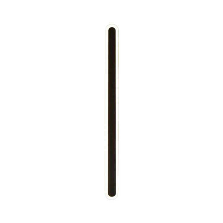 Elongierte Bar Schlafzimmer Flush Wandlampe Acryl 16"/23.5"/31.5" W LED Nordic Wandlampe in Warm/Weiß Licht, Schwarz/Weiß