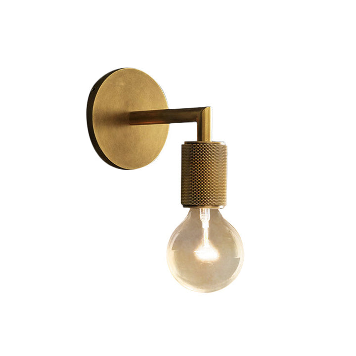 Bronze Armierte Wandleuchte Postmodern Einzelne Metall/Klares Glas Wandleuchte mit/ohne Disc/Sphäre/Kegel Schirm
