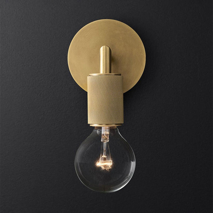 Bronze Armierte Wandleuchte Postmodern Einzelne Metall/Klares Glas Wandleuchte mit/ohne Disc/Sphäre/Kegel Schirm