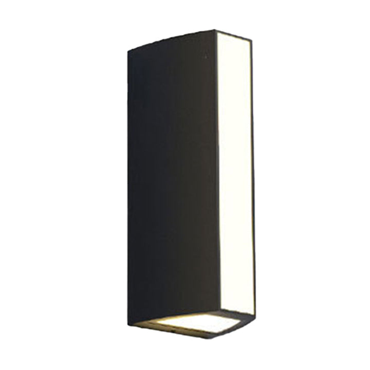 Schwarze Dreiecks-Prisma-Wandleuchte Modernes Metall Klein/Mittel/Groß LED Deckeneinbau-Wandleuchte in Warm/Weiß Licht