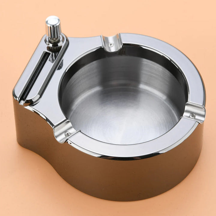 Retro Metall Aschenbecher, Feuerzeug