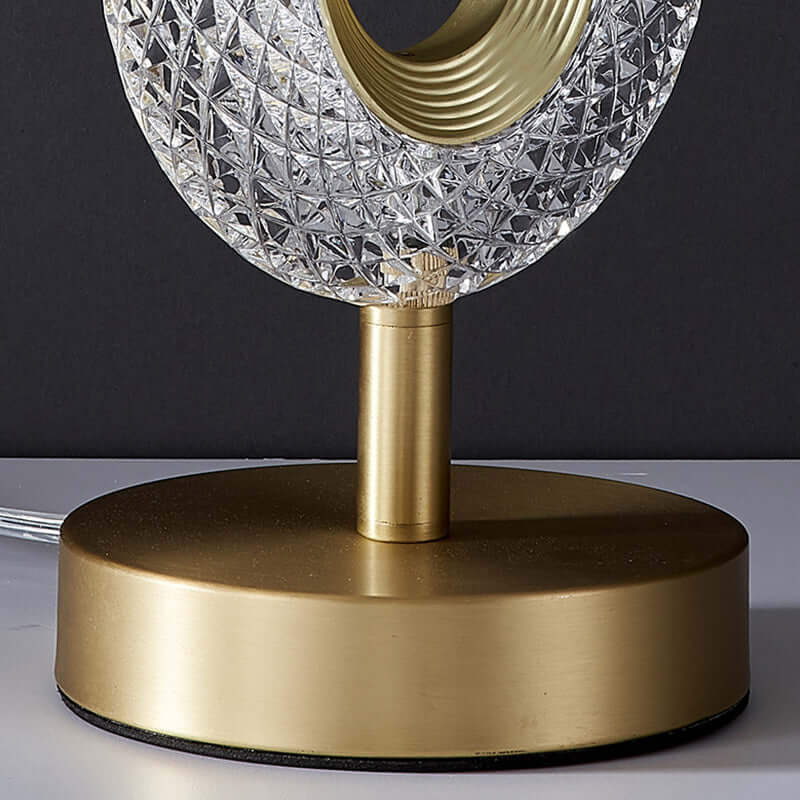 Acryl Tischlampe mit LED Kristalllicht