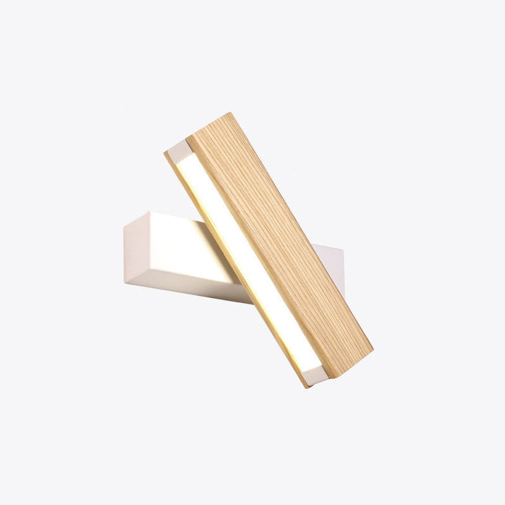 Lineare Lesewandleuchte Moderne Holzdrehbare LED Schlafzimmer Wandleuchte Leuchtenarmatur