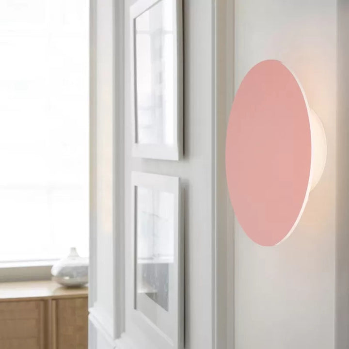 Nordic Style Macaron farbige Wandlampe Runde Metall Wand sconce für Treppenfoyer