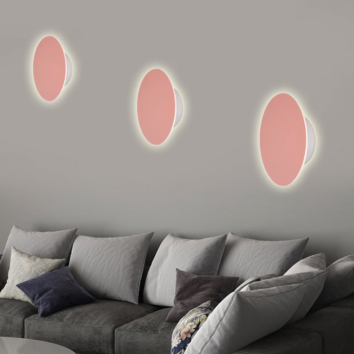 Nordic Style Macaron farbige Wandlampe Runde Metall Wand sconce für Treppenfoyer