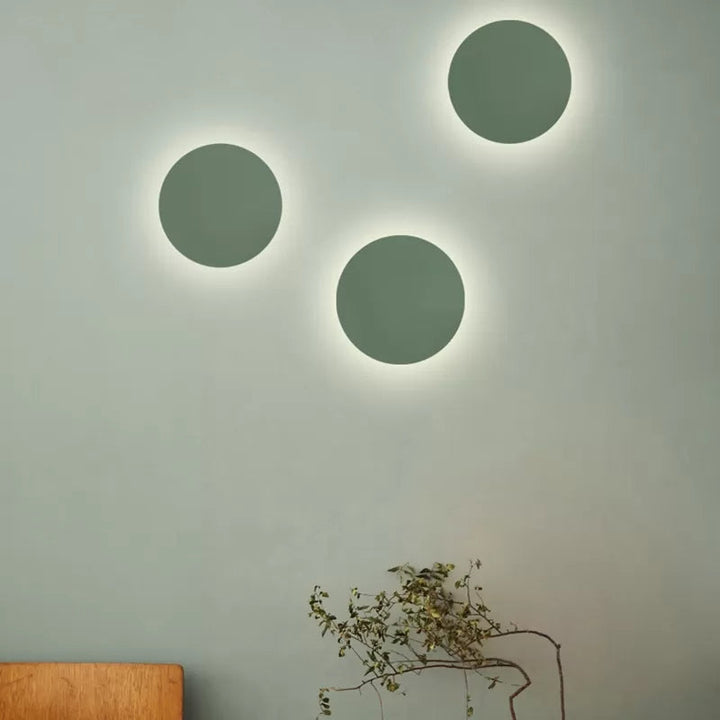 Nordic Style Macaron farbige Wandlampe Runde Metall Wand sconce für Treppenfoyer
