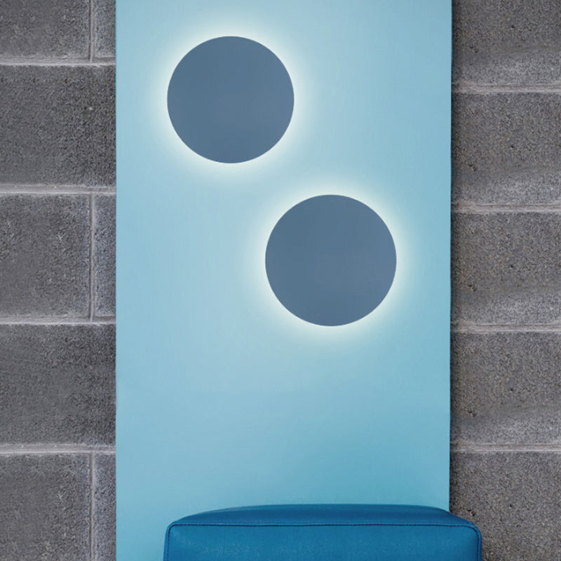 Nordic Style Macaron farbige Wandlampe Runde Metall Wand sconce für Treppenfoyer