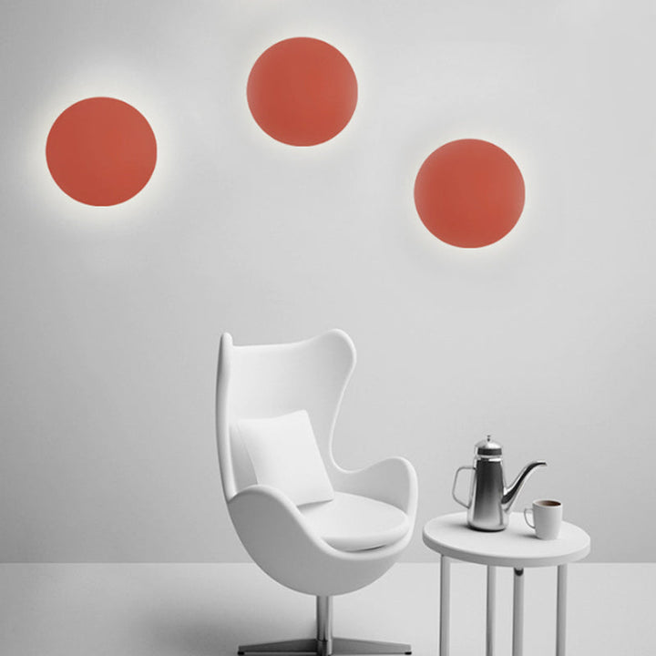 Nordic Style Macaron farbige Wandlampe Runde Metall Wand sconce für Treppenfoyer