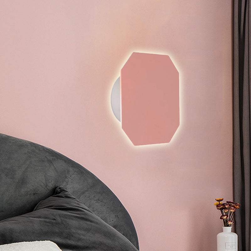 Nordic Style Macaron farbige Wandlampe Runde Metall Wand sconce für Treppenfoyer