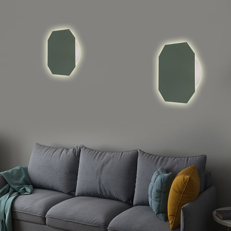 Nordic Style Macaron farbige Wandlampe Runde Metall Wand sconce für Treppenfoyer