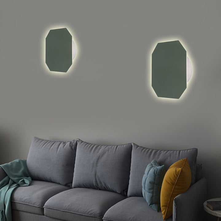 Nordic Style Macaron farbige Wandlampe Runde Metall Wand sconce für Treppenfoyer
