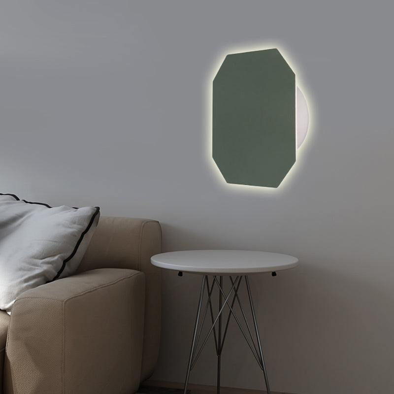 Nordic Style Macaron farbige Wandlampe Runde Metall Wand sconce für Treppenfoyer