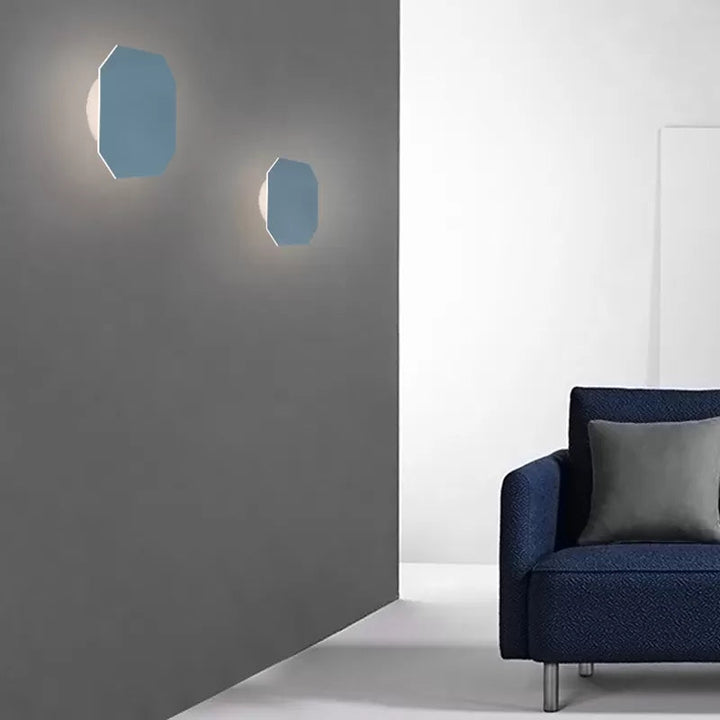 Nordic Style Macaron farbige Wandlampe Runde Metall Wand sconce für Treppenfoyer