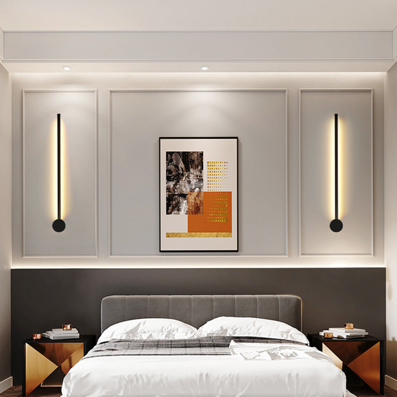 Schlank Röhrenform Wandbeleuchtung Zeitgenössische Metall Wohnzimmer LED Wandlicht Leuchte