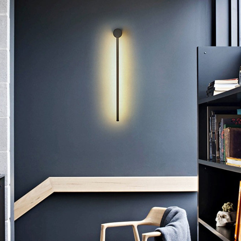 Schlank Röhrenform Wandbeleuchtung Zeitgenössische Metall Wohnzimmer LED Wandlicht Leuchte