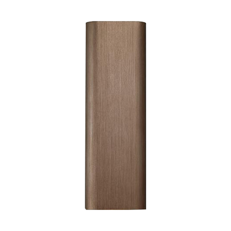 Moderne Kubus Wandmontierte Leuchte Metall Wohnzimmer LED Oben und Unten Wandleuchte in Bronze/Gold/Braun
