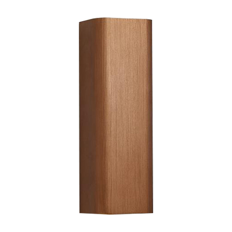 Moderne Kubus Wandmontierte Leuchte Metall Wohnzimmer LED Oben und Unten Wandleuchte in Bronze/Gold/Braun