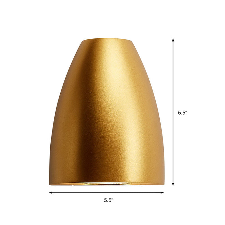 Bullet Shape Wandmontage Licht Modern Metall Schwarz/Grau/Weiß LED Oben und Unten Wandleuchte für Treppenhaus