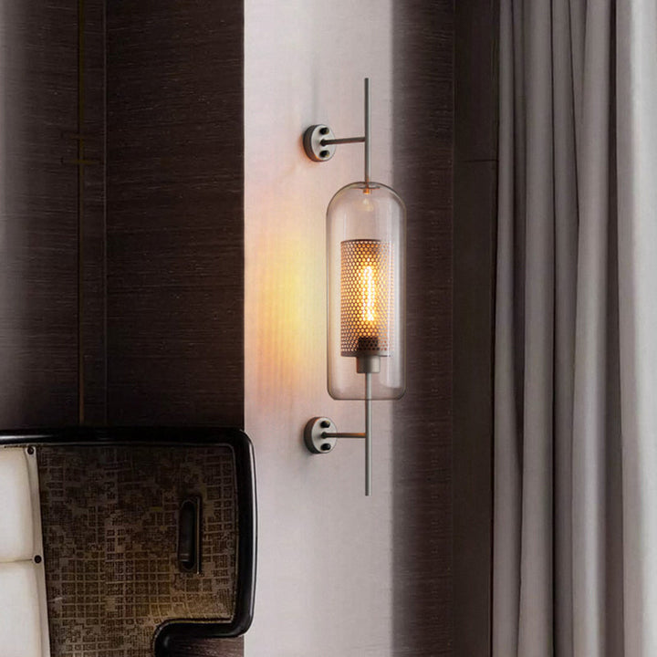 Klare Glas Geometrische Wandlampe Einfachheit Einzel-Glühbirne Flur Wandlicht Leuchte