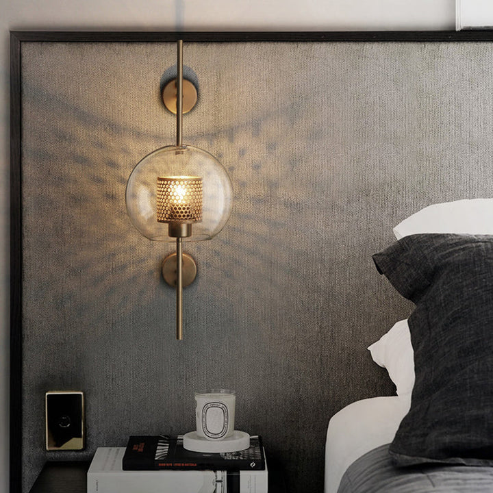 Klare Glas Geometrische Wandlampe Einfachheit Einzel-Glühbirne Flur Wandlicht Leuchte