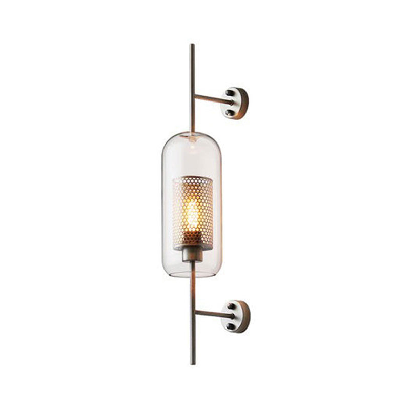 Klare Glas Geometrische Wandlampe Einfachheit Einzel-Glühbirne Flur Wandlicht Leuchte