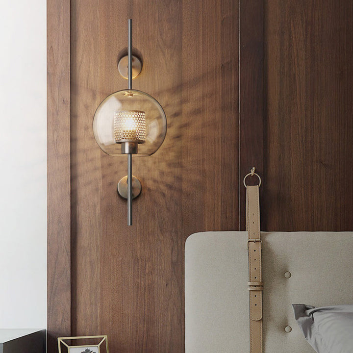 Klare Glas Geometrische Wandlampe Einfachheit Einzel-Glühbirne Flur Wandlicht Leuchte